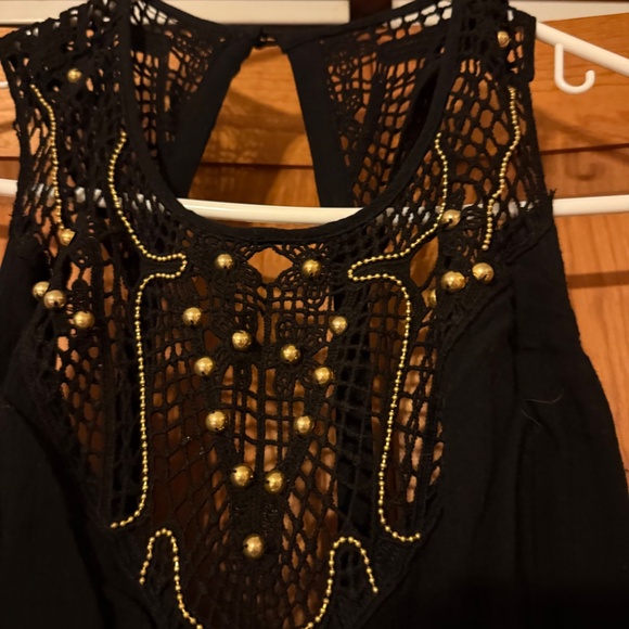 CLASSIC Black crochet beaded  jumpsuit Perfect for any SUMMER occasion - Picture 4 of 4